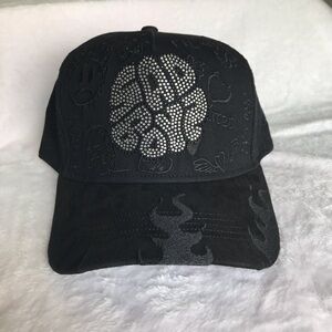 Y2K Dandy Hats x Sad Boyz Limited Edition Black Snapback with Crystal Detail.